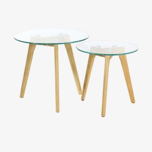 Lot de 2 tables gigognes - CABARI