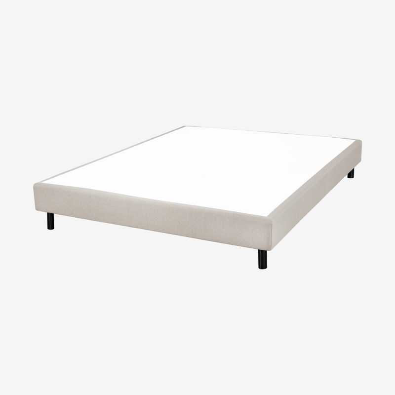 Vue de trois-quarts du sommier NEW KIT lin 140x190