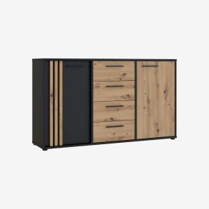 Commode 2 portes 4 tiroirs - FELIA