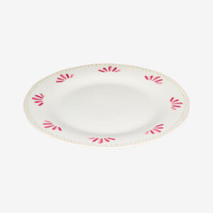 Assiette plate - FLEUR DE ROSE