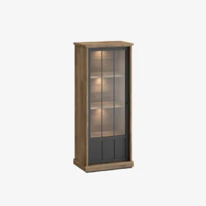 Colonne vitrée gauche avec éclairage LED H 185,4 cm – ETHYS