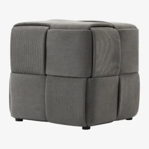 Pouf en velours côtelé 39,5 cm – PABLO