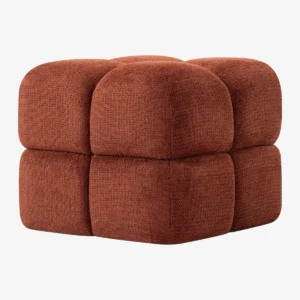 Pouf en tissu texturé H 36 cm – PONGO