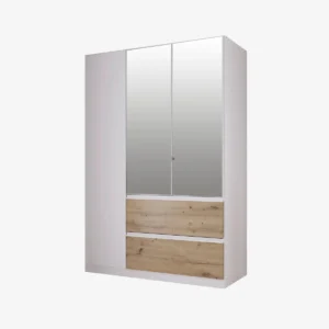Armoire 3 portes et 2 tiroirs L 136 cm – ROXY