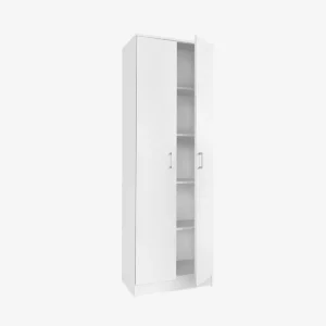 Armoire 2 portes avec 4 tablettes L 60 cm – ROSALINE